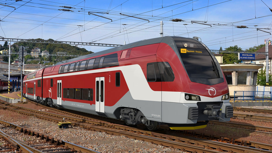Stadler delivers double-decker multiple-unit trains to Slovakia for the first time